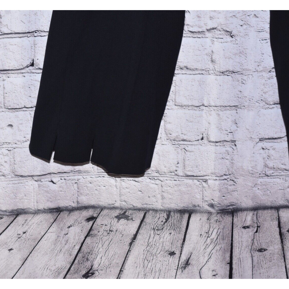 ESCADA Black Label Evening Stretch Black Wool Dress Pants - Picture 5 of 8